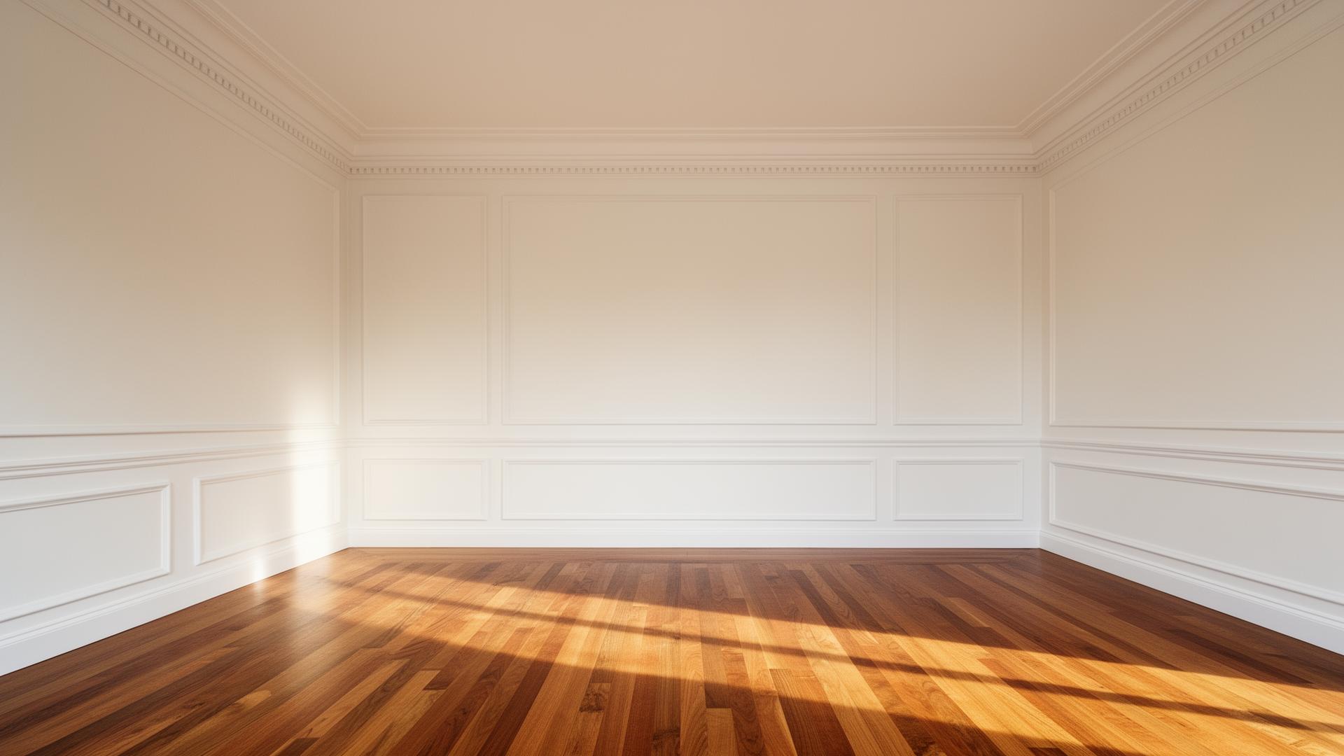 Baseboard and trim installation by Perez Flooring