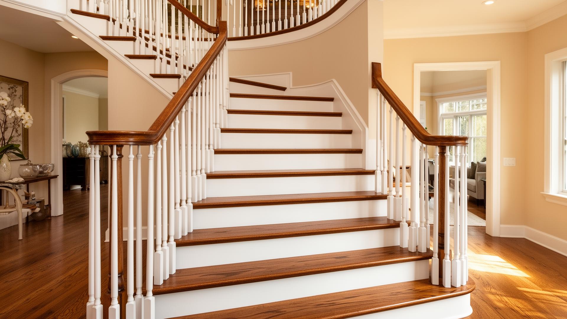 Curved Staircase Flooring