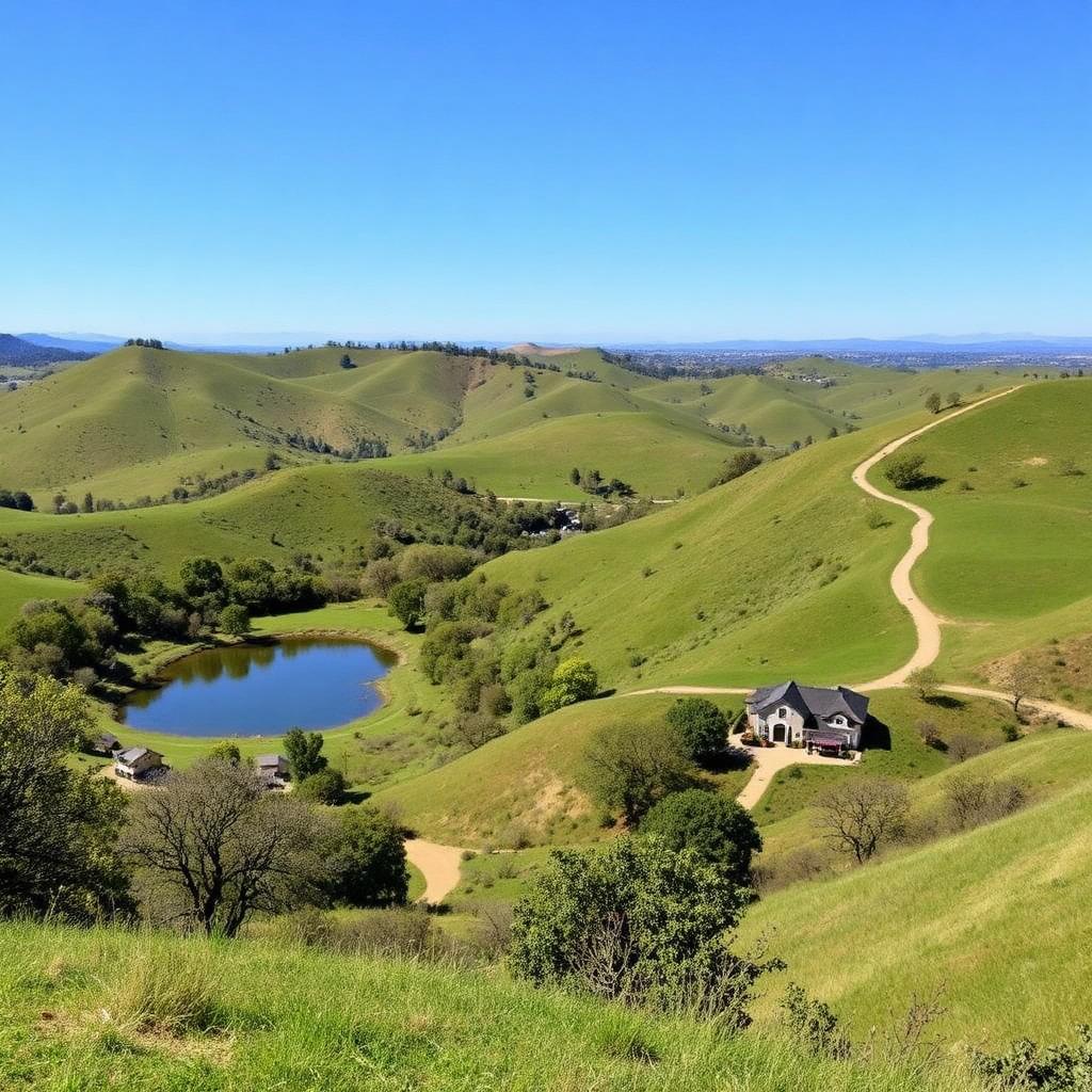 Lagoon Valley hills near Vacaville