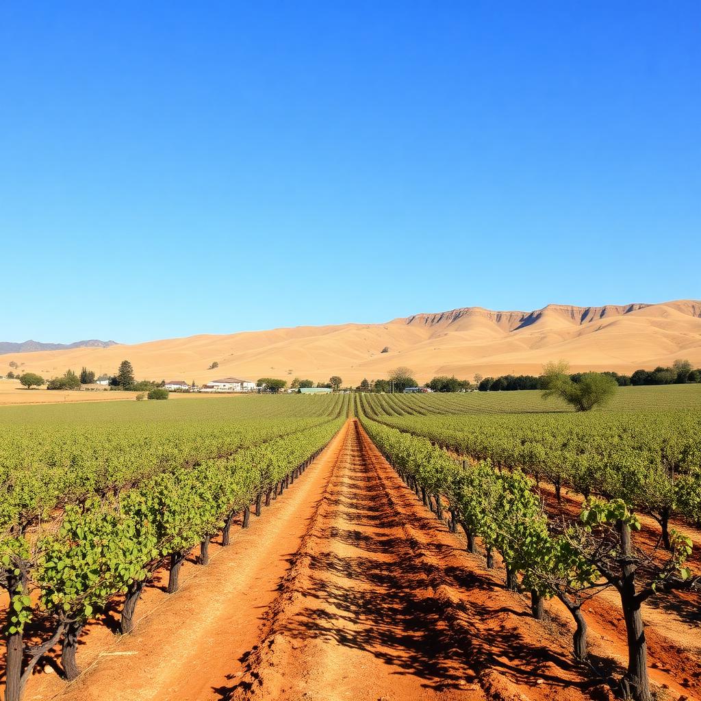 Winters farmland and orchards